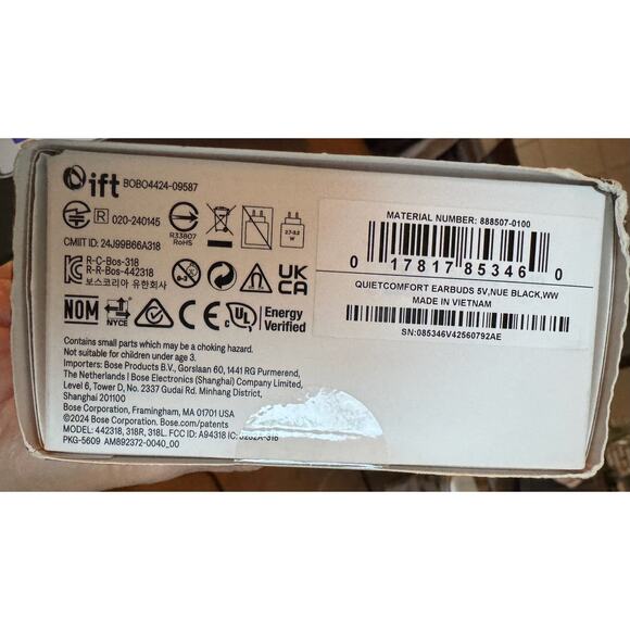 Bose QuietComfort Earbuds SEALED True Wireless Noise Cancelling Earbuds Black - Picture 4 of 9